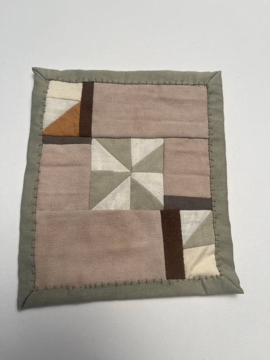 natural dyes - micro quilt