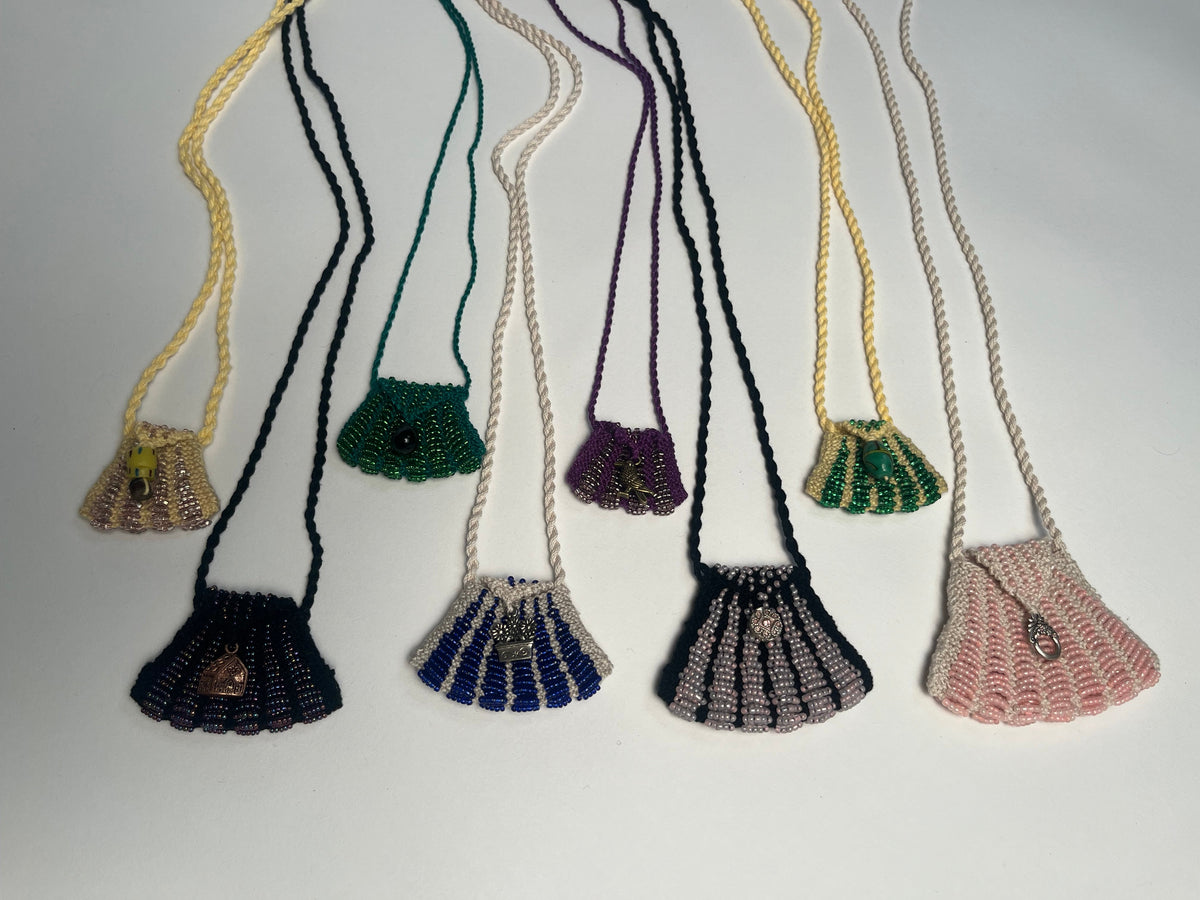 Beaded amulet bags
